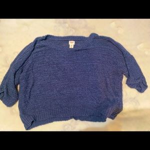 Mossimo Blue Crotchet Sweater